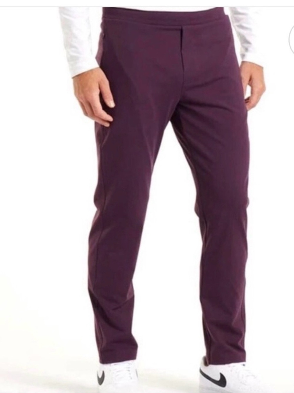 Public Rec Pull-On Drawstring Pants Plum Purple Zip Pocket 32x30 Mens